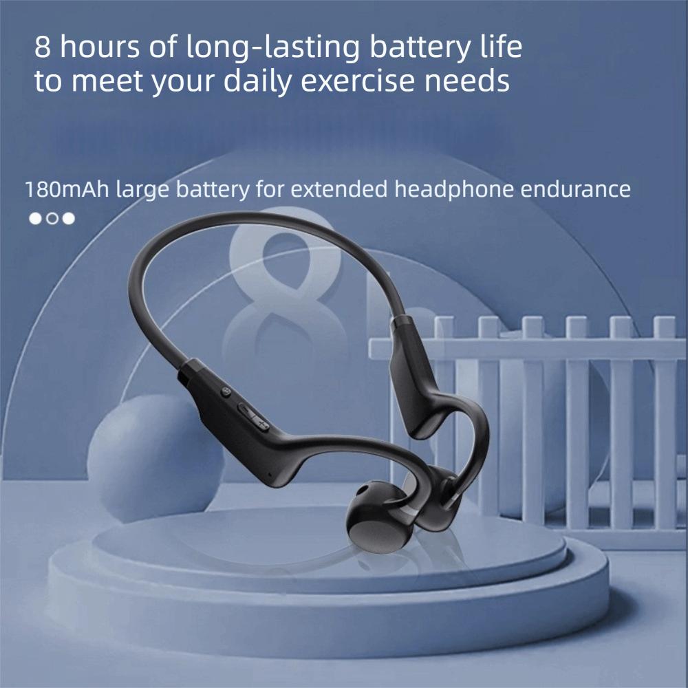 Bluetooth 5.3 Bone Conduction Headphones With Mic Wireless Bluetooth Headset Workout