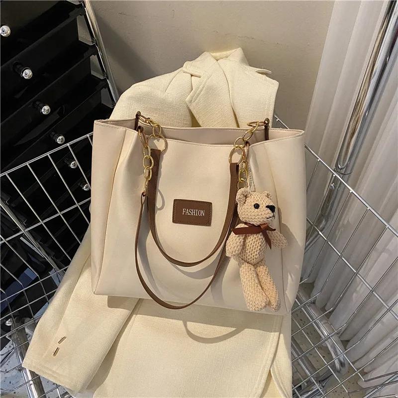 New Versatile Shoulder Bag, Large Capacity and Large Bag for Women, Stylish and High-end Commuting Tote Bags, Zipper Closure