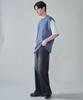WEGO Knit Vest Ensemble Top and Short Sleeve Summer Size Blue Men's 2-Piece Set, T-Shirt, Outfit, M,