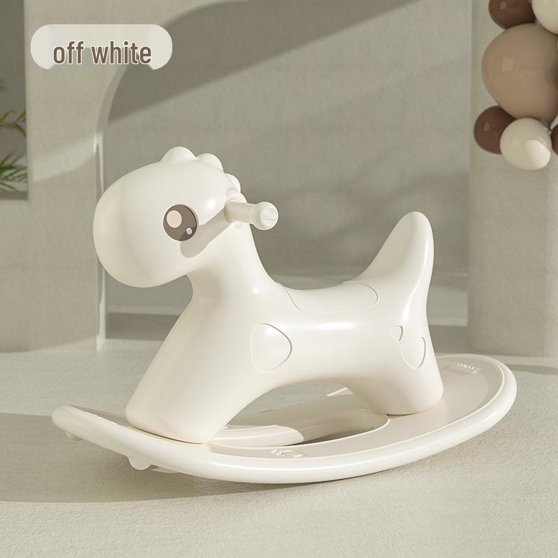 Perfect Bear Wooden Rocking Horse Ride-on Toy for Toddlers