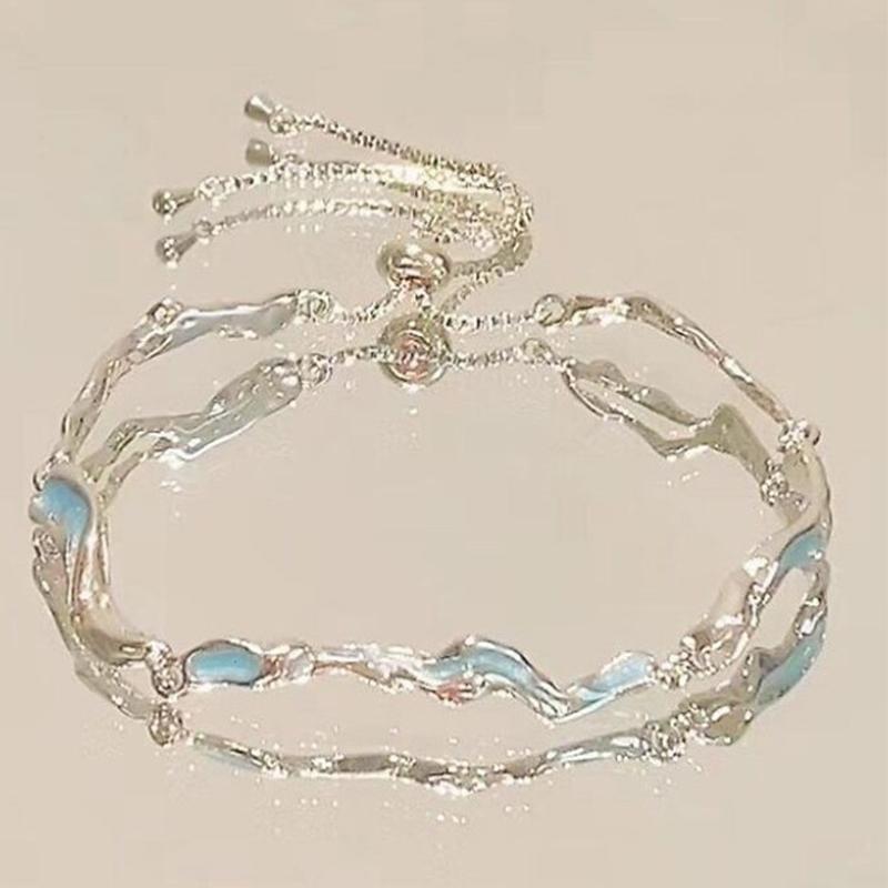 Cherry Blossom Bow Bracelet Advanced Pink Zircon Jewelry Trend Bracelet