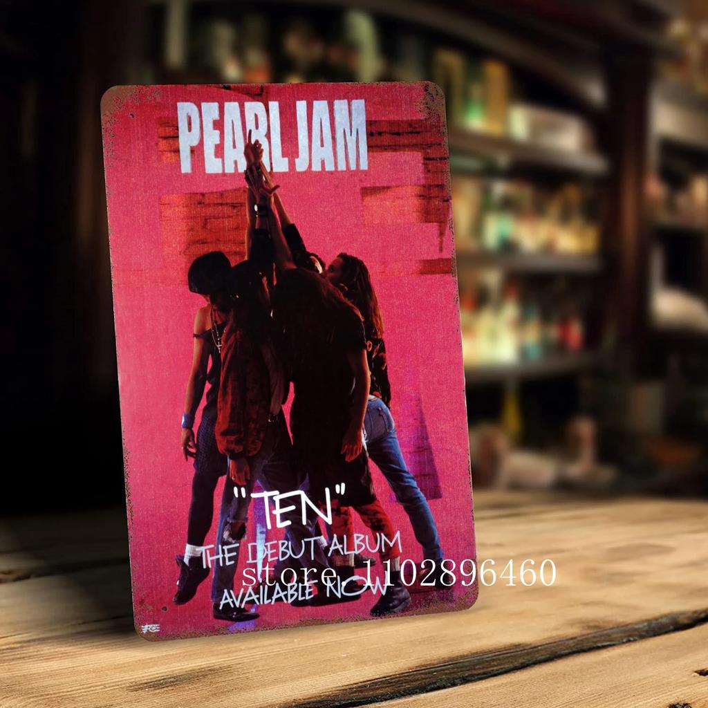 Pearl Jam Metallschilder & Schilder Wanddeko Vintage Blechschilder Captain Metallposter Dekoration für Bar Kneipe Club Wanddekoration