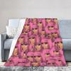 Nicki Minaj Blankets Velvet Spring Autumn  Portable Super Warm Throw Blankets for Bed Office Rug Piece