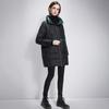 Tachi Women's Color-Block Stand-Collar Down Jacket