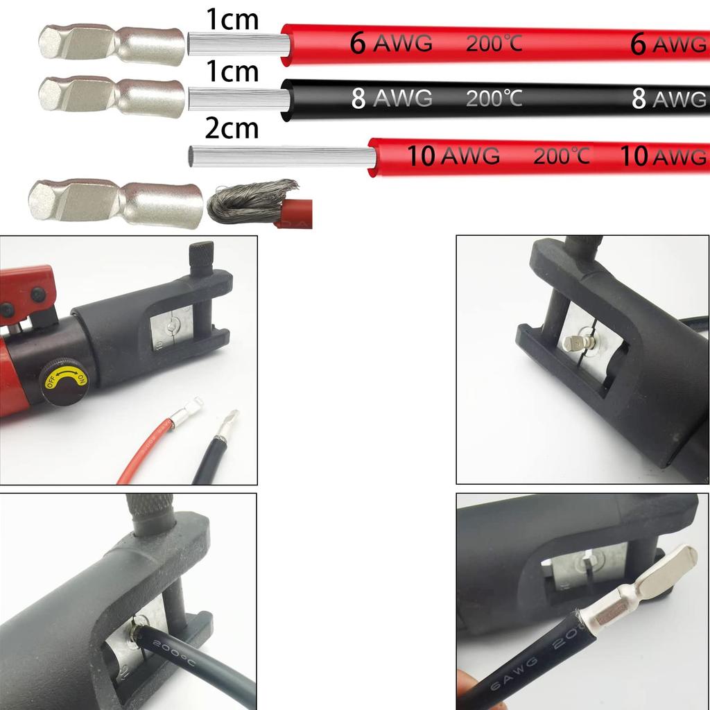 CESFONJER 50A 600V Battery Connector, Battery Quick Connect Disconnect Connector,