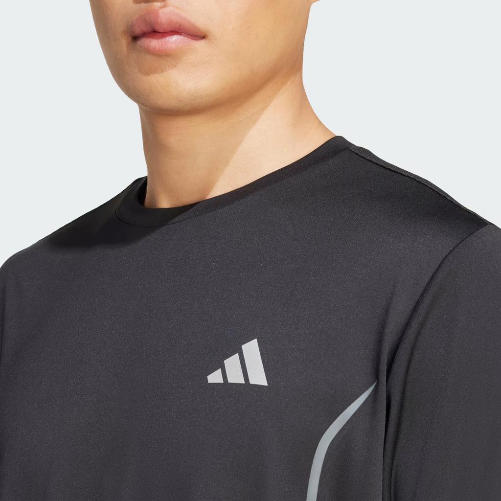 adidas Comfortable Versatile Stylish Solid Color Short Sleeve T-Shirt Men Tops Black JZ8488
