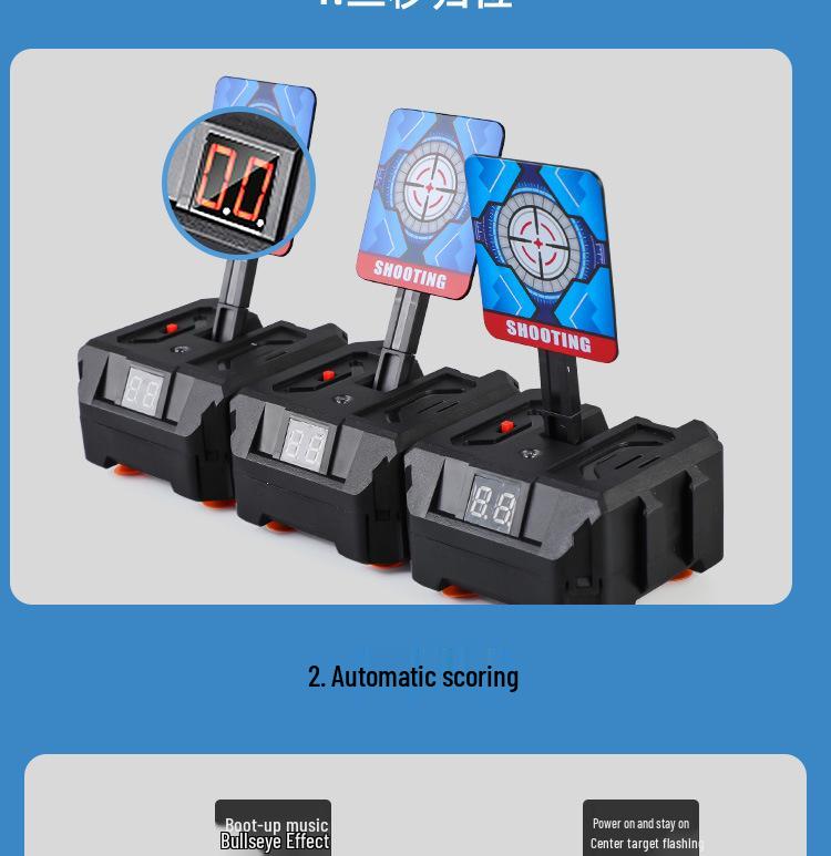 Electronic Target Shooting Game for Kids with Light & Sound Effects