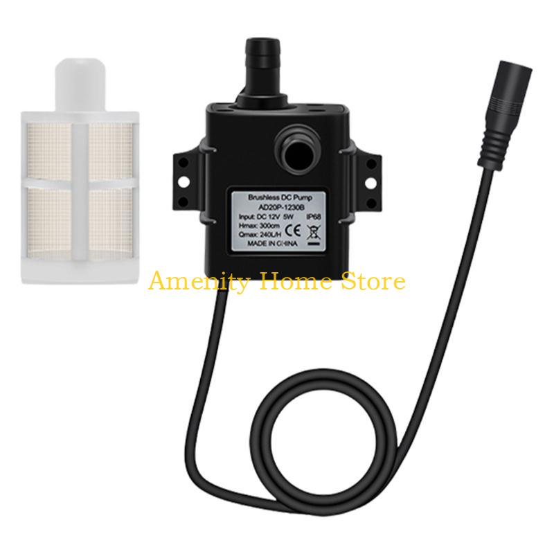 F26C DC12V Small Submersibles Water 240L/H Aquarium Fish Tanks Low Noise