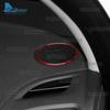 BHB1 Real Soft Carbon Fiber Sticker For Renault Fluence Megane 3 RS 2009 2010 2011 2012 2013 2014 2015 Car Instrument Audio Ring Trim