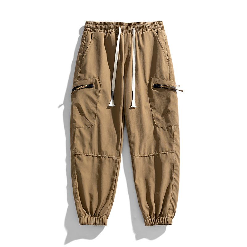 Summer men's casual pants fashion loose and versatile sports leggings men's mid-rise overalls