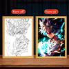 Light Painting Photo Frame Anime Figure Hunter×Hunter Led Night Light Killua Figures Action Collection Room Decor Gift Moon Lamp