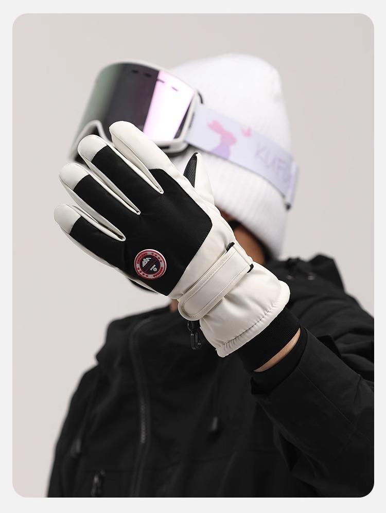 Unisex Winter Ski Gloves: Warm, Windproof, Water-Repellent with Touchscreen Capability for Outdoor Sports and Riding