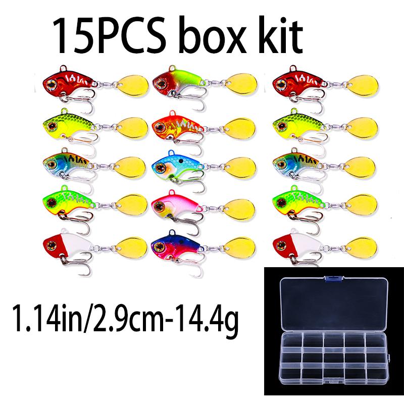 4g 8g 10g 15g 20g Fishing Lures Wobble Rotating Metal Vib Vibration Bait Fishing  Artificial Hard Baits Spinner Spoon Lure Pesca