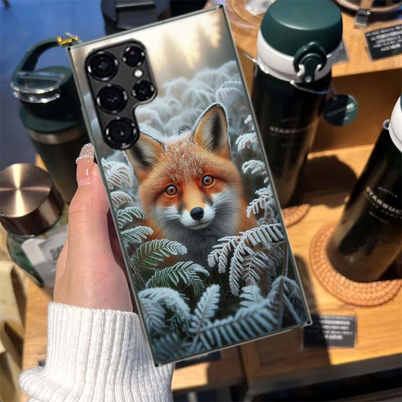 The Red Fox in Winter Ice and Snow Cases Phone Case for Samsung Galaxy S26 Ultra S25 Edge S24 S23 FE S21 Plus S20 S22 S10 Cover