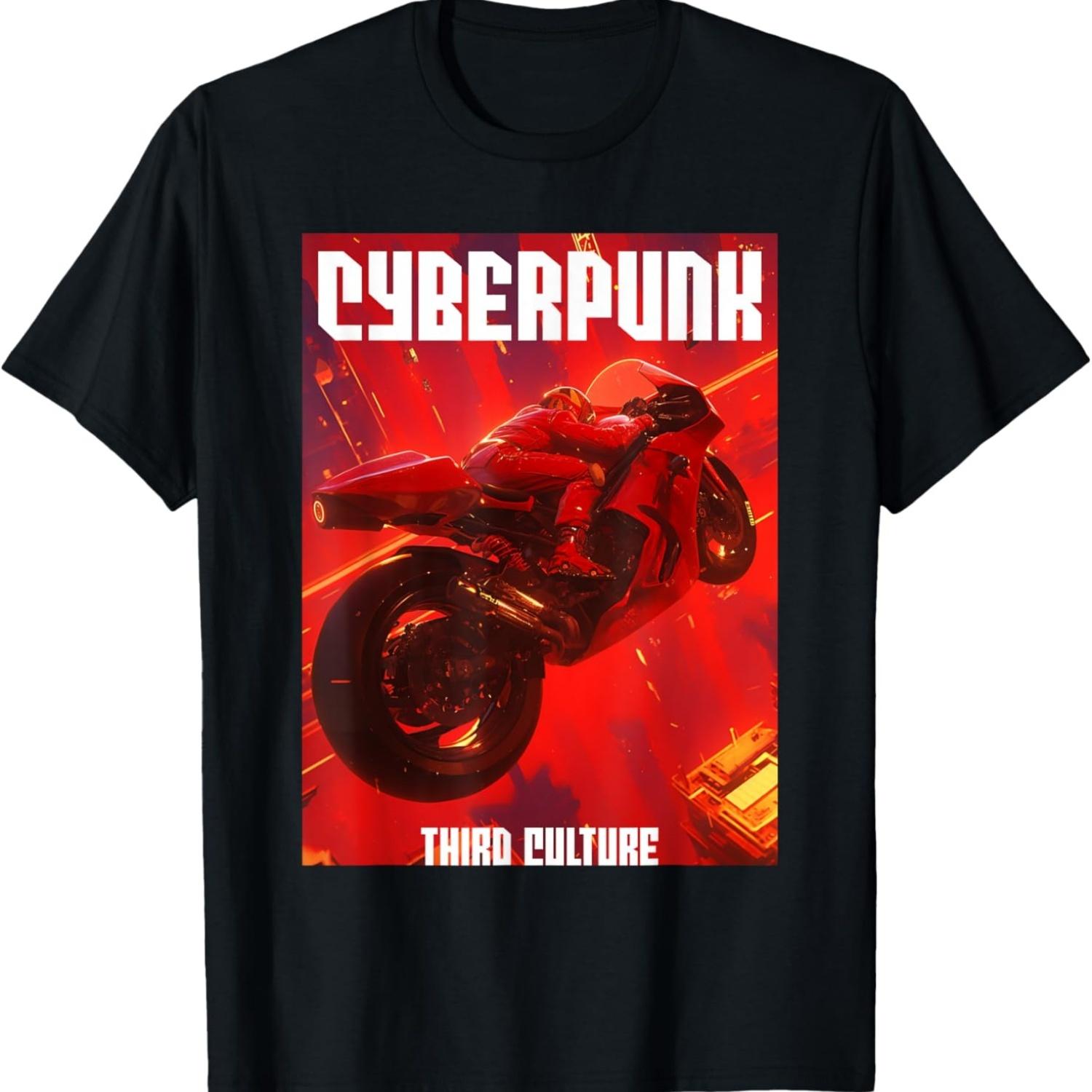 

Футболка CYBERPUNK MOTORCYCLE RIDE S чёрный