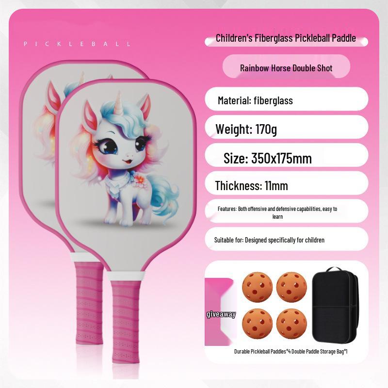 Children's Beginner Pickleball Racket Set - Fiberglass, Official Store Model