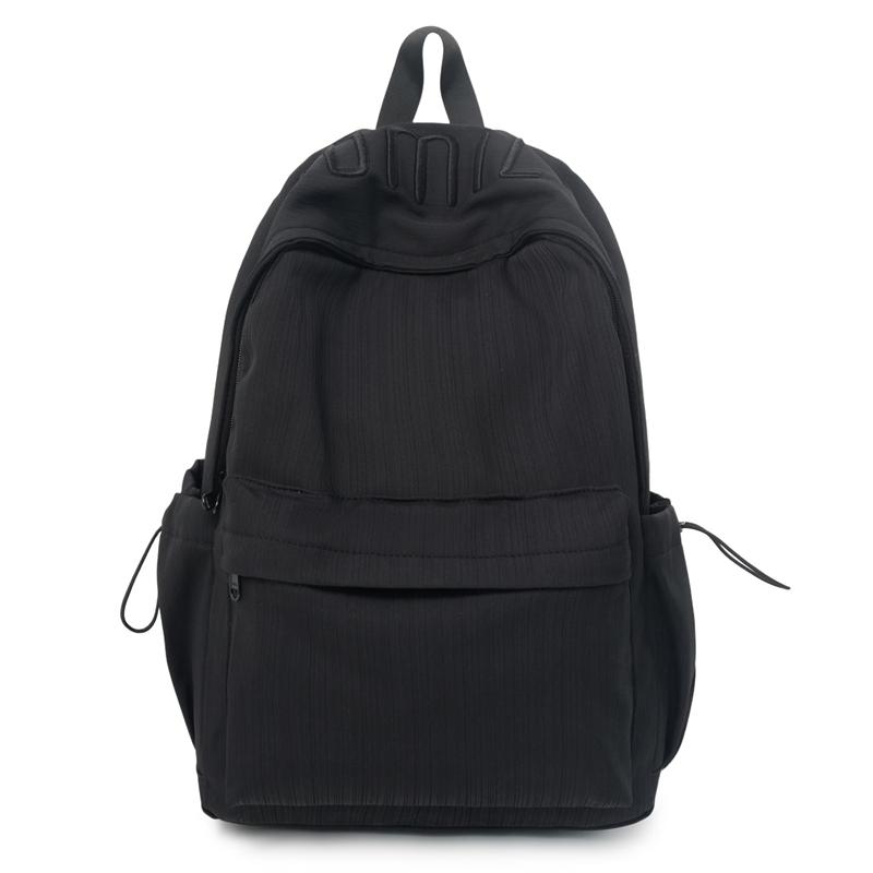 Letter Embroidery Minimalist Backpack for Women – Perfect for School, Work & Daily Use