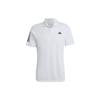 Club Three Stripe Logo Short Sleeve Polo Shirt Men Tops White HS3268