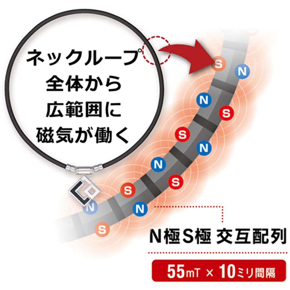 Colantotte TAO Original Gift Wrapping Colantotte Magnetic Necklace AURA Necklace Limited Edition Gift Set Exclusive Included (Hogushiya Black,