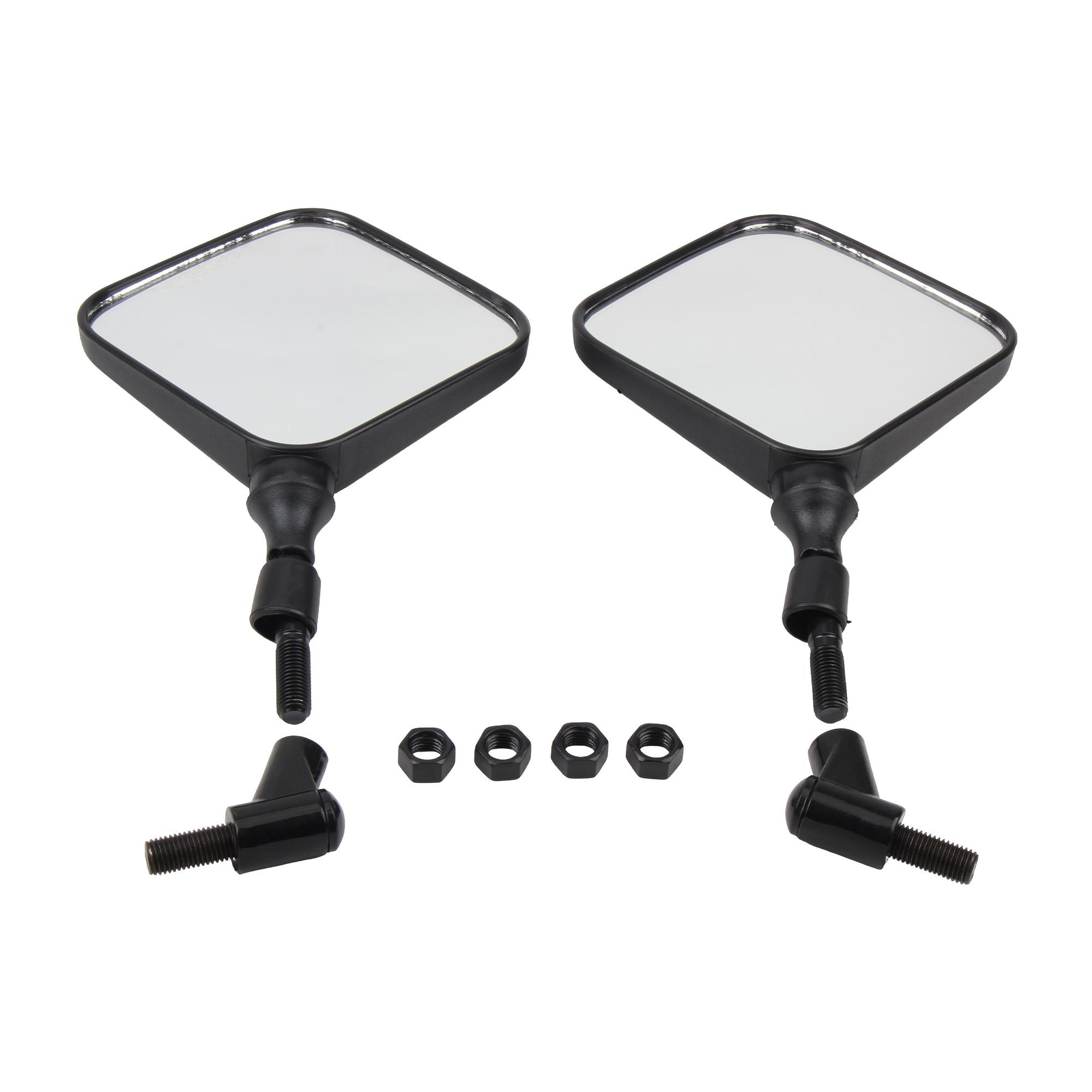 Motorcycle Rearview Mirror M10 10mm For Suzuki DR 650 350 200 250 DRZ400 Accessories 2Pcs Moped Scooter Dirt Pit Bike Supermotor чёрный