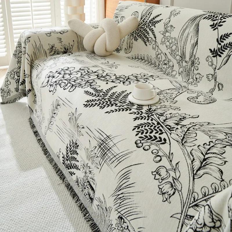 

Высококачественный чехол для дивана из шенилла Four Seasons, универсальная пылезащитная противоскользящая высококачественная ткань для подушки дивана в гостиной 180x90cm 1pcs