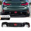 Compatible BMW New 5 Series Front & Rear Lip Kit (525/530Li) - Black Warrior MP Modification Kit.