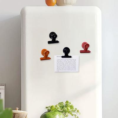 Metal Clip Refrigerator Magnet Heavy Duty Strong Magnetic Clip Memo Note Holder Fridge Magnet Home Kitchen Office Whiteboard Locker Accessories