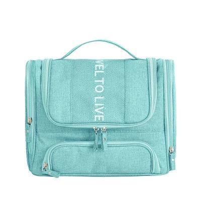 Waterproof men s hanging makeup bag, travel storage bag, women s essential makeup bag, makeup box, dry and wet washing bag