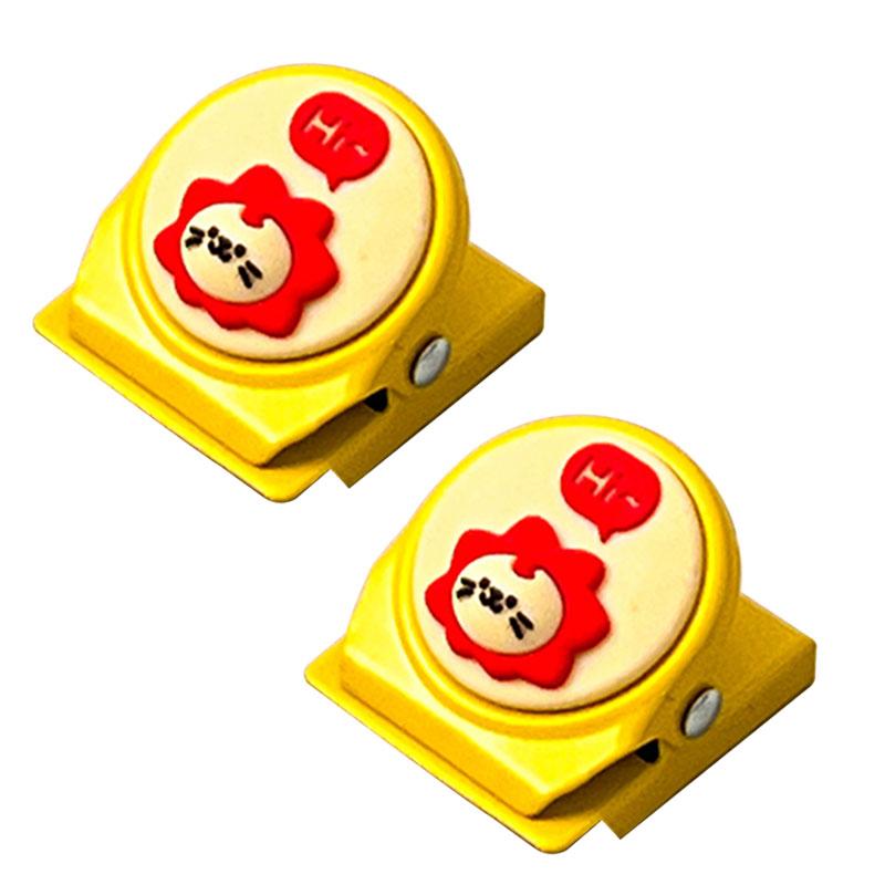 Cute Snack Bag Sealing Clips Plastic Magnetic Food Bag Clips Reusable Storage Clip Sealer Clamp Kitchen Accessories