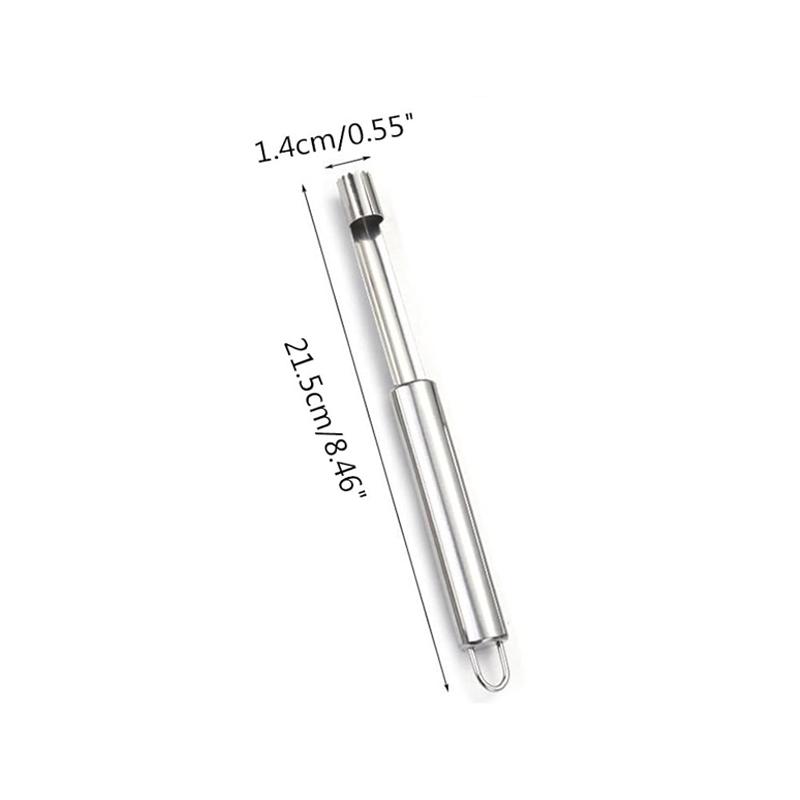 Edelstahl-Fruchtentkerner, rote Datteln, Apfel- und Birnenentkerner, Obstkernentferner, Schneidemesser, Obst- und Gemüsewerkzeuge