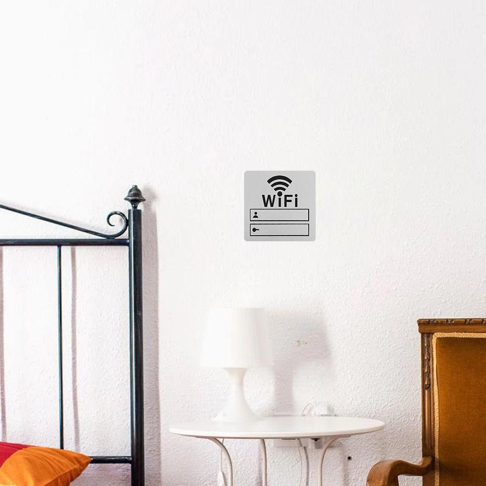 3D Public Shope Signage Self Adhesive Handwriting Account and Password WIFI Sign