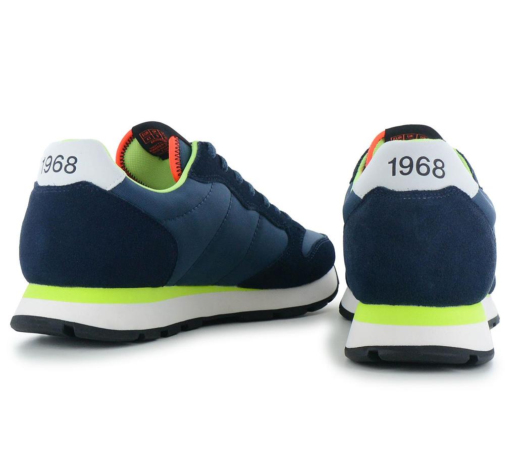 Sun68 Tom Fluo - Scarpe Sneakers da Uomo Blu Z36102-07 ORIGINALE