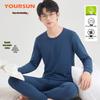 Men's 100% Cotton Thermal Underwear Set