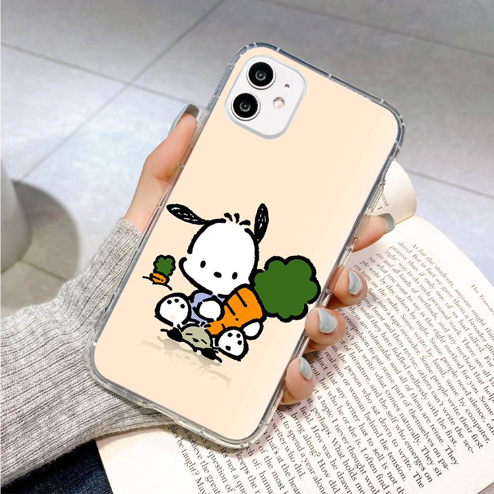 Case for Samsung A04 A14 A23 A34 A54 M23 M33 M52 M53 Realme 10 9 C30S C35 C55 VIVO Y02S Y21 Y51 X80 Pro Transparent Cover LI18 Pochacco