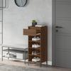 VidaXL Shoe Rack Brown Oak 40x36x105 Cm Engineered Wood 819787