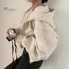 Frühling Damen Mantel Kapuze Kordelzug Lange Ärmel Taschen Reißverschluss Elastische Bündchen Saum Locker Sport Hoodie Freizeit Tägliche Kleidung Jacke