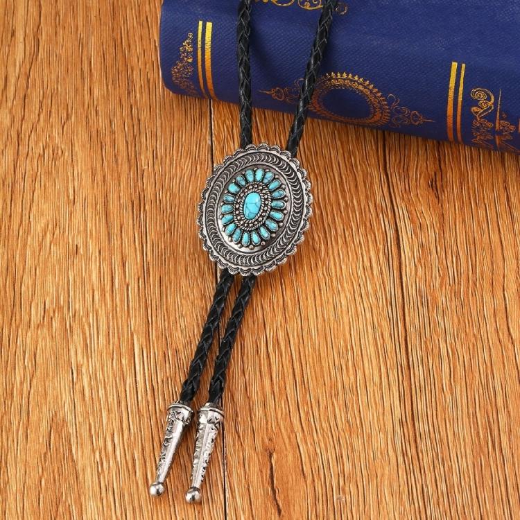 Bolo Tie Necktie Western Cowboy Necktie Necklace Male Costume for Sweater