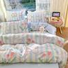 High Quality 100% Cotton Fabric Small Fresh Printed Duvet Cover 200x230 Bedding 1 Single/Double Bed Breathable and Skin Friendly