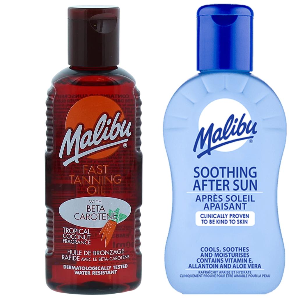 Malibu Sunscreen Oil 100ml + After Sun Balm 100ml