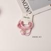 2025 Spring/Summer Crystal Candy Color Floral Spiral Hair Ties - Elegant, Sweet Telephone Cord Hair Accessories for Women