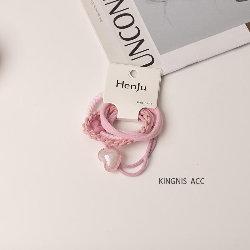 2025 Spring/Summer Crystal Candy Color Floral Spiral Hair Ties - Elegant, Sweet Telephone Cord Hair Accessories for Women