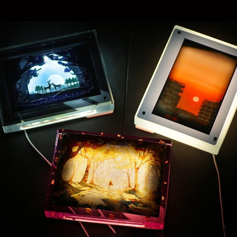 Multifunctional Silicone Moulds Reusable Picture Frames Moulds Silicone Molds Resin Art Molds Suitable for Crafting