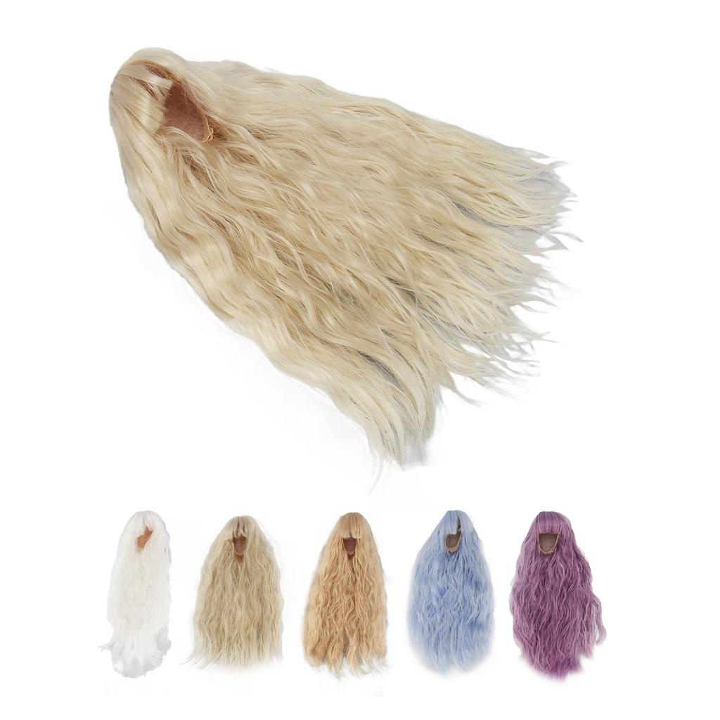 Peruka dla lalki Włosy z drutu wysokotemperaturowego Długie włosy 1/3 DIY Falowana peruka zastępcza dla lalki 8,3–9,4 cala