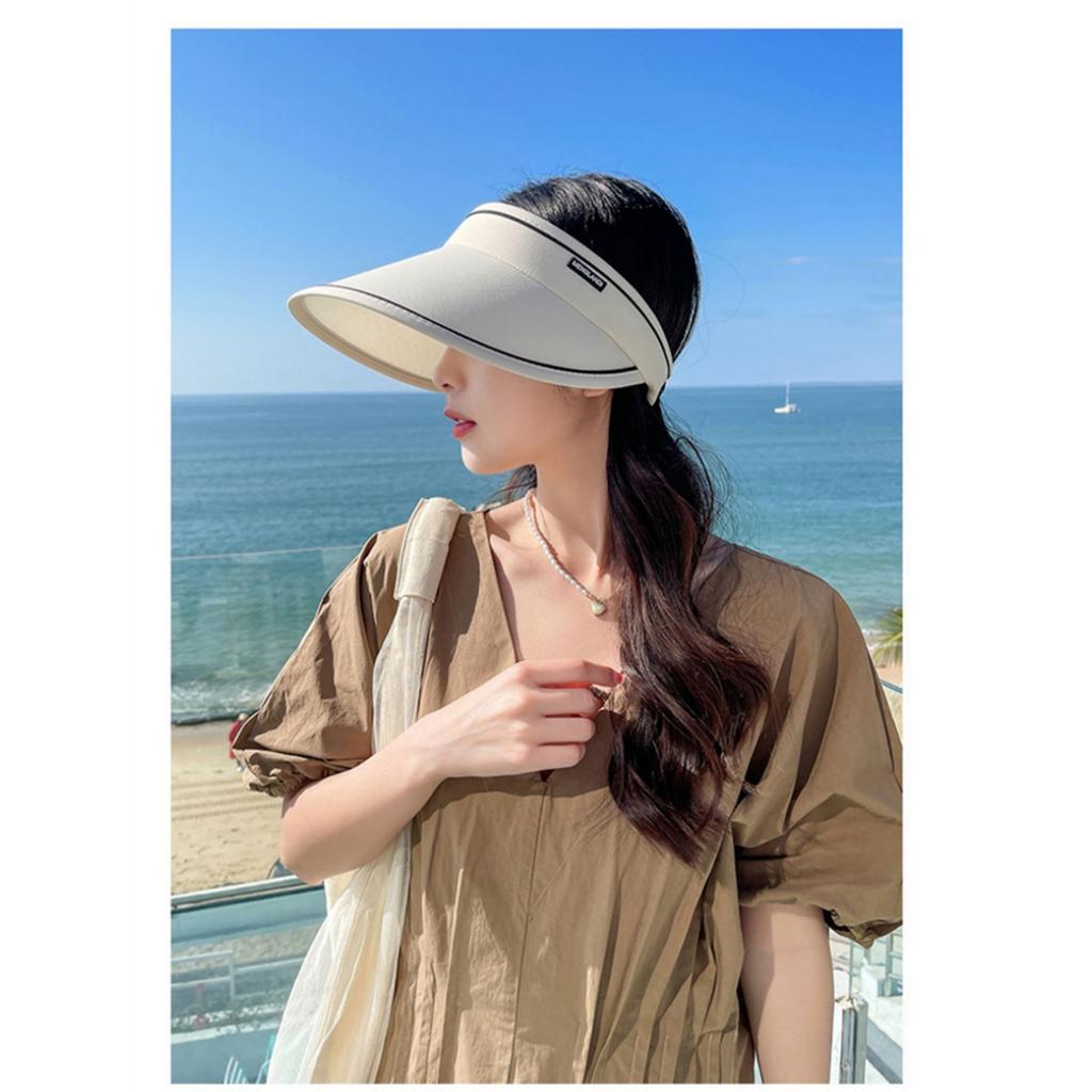 Eimer-Hut, Reise-Strand-Stil, Sonnenschutz, Sommer, breite Krempe, Visier, Sonnenschutz mit elastischem Band, atmungsaktiv, faltbar, Panama-Kappe