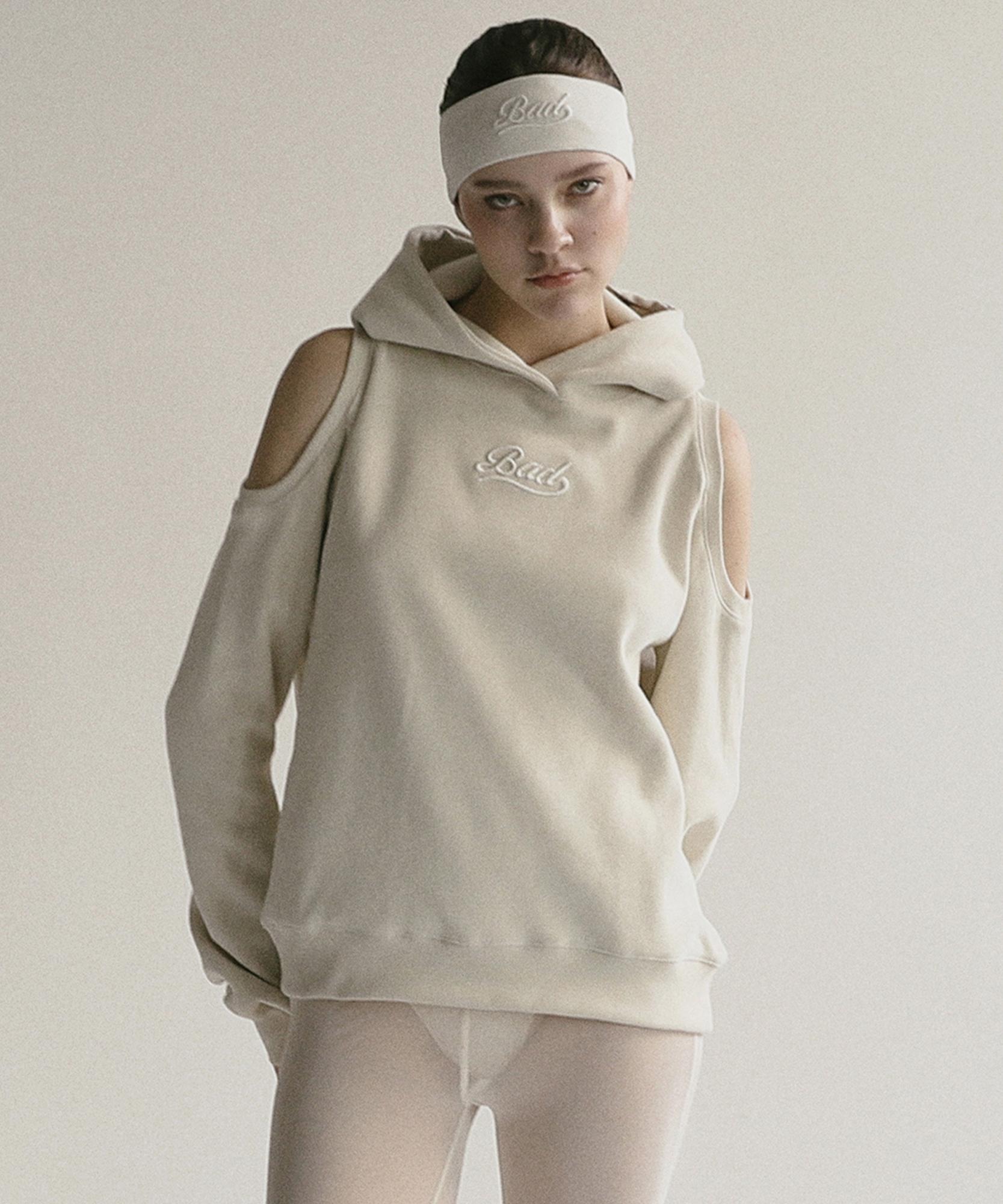 Bad Blood Beyond Soft Cutout Hoodie - Cream M