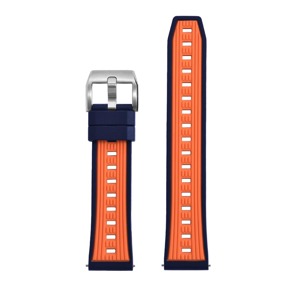 

STAPELP Dual Color Gaseous Silicone Watch Strap 20mm 22mm Quick Release Sport Silicone Rubber Watch Bands 20mm