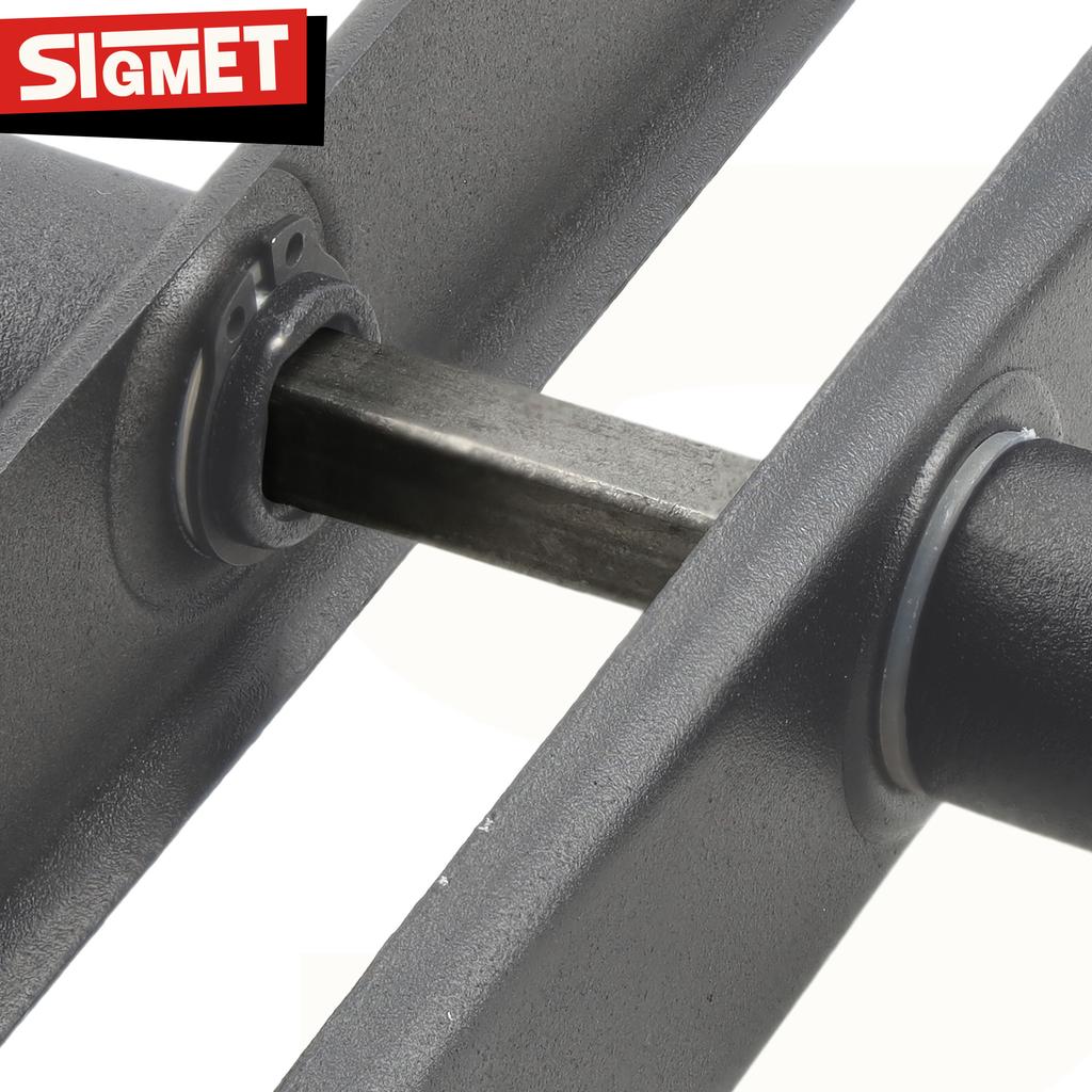Gate Handle Long Plate Nati 72mm Graphite Key