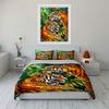 Jungle Tigers Art Decor Set Multiple Sizes Kid'S And Adults' Bedroom Exquisite 3Pc Bedding Set, Gift