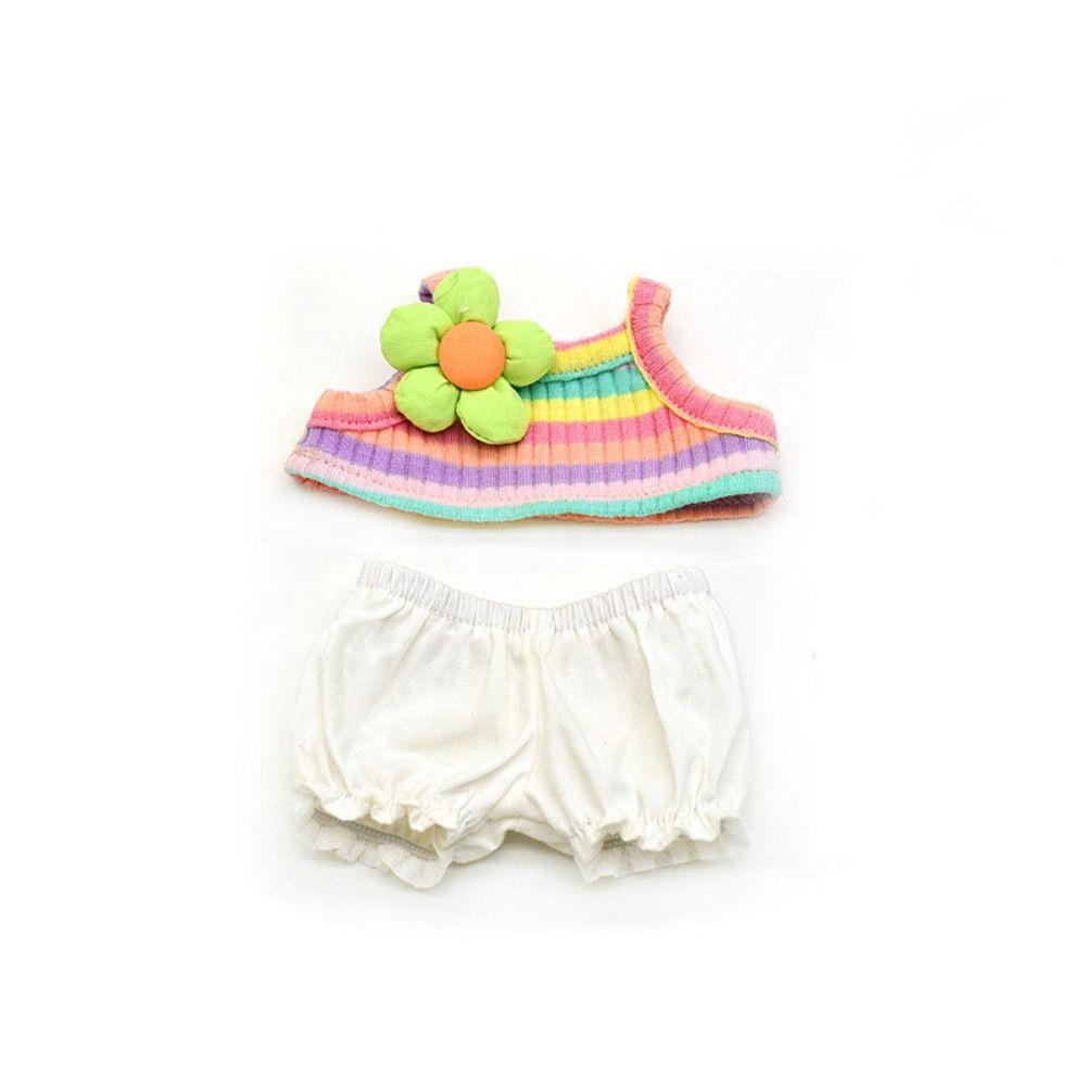 Dress Game Summer Outfit Miniature Sling Trousers 20cm Doll Clothes Dolls Accessories 3D Flower