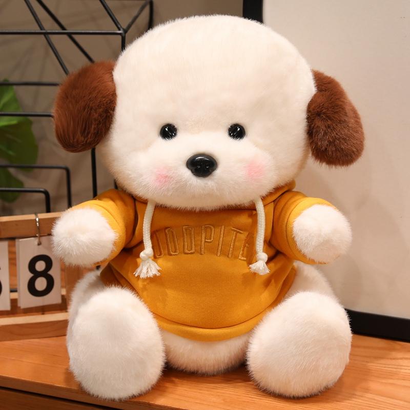 

Lovely Dog Wearing Animal Clothes Stuffed Gentle Adorable Plush Toy Puppy Pillow Birth Date Gifts great for daily use 35cm помаранчевий